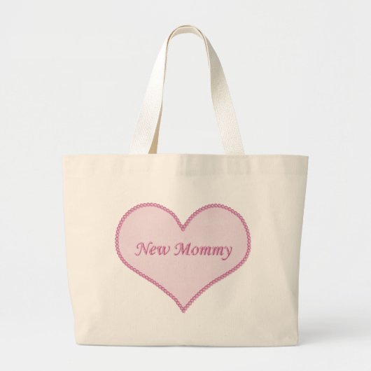 Neue Mommy-Tasche, rosa Jumbo Stoffbeutel (Vorne)