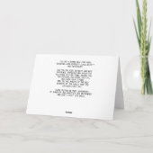 Neue MOON Phase Grußkarte Karte (Rückseite)