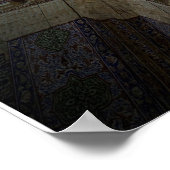 Neue Moschee Inneres in Istanbul Poster (Ecke)