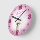 Neue Mutter Baby Dusche Geschenk Baby Runde Wanduhr (Winkel)