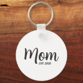 Neue Mutter Geschenk Muttertag eingerichtet Schlüsselanhänger (Vorderseite)