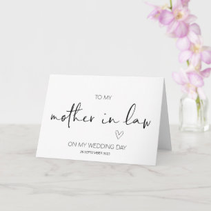 Neue Mutter im Recht Hochzeit Danke von Bride Car Karte