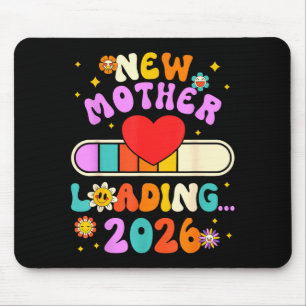 Neue Mutter lädt 2026 süße Familienankündigung Mousepad