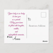 Neue Mutter Postkarte (Rückseite)