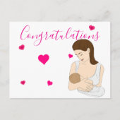 Neue Mutter Postkarte (Vorderseite)