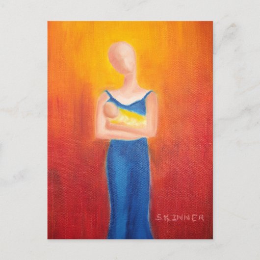 Neue Mutter Postkarte (Vorderseite)