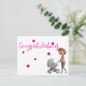 Neue Mutter Postkarte (Stehend Vorderseite)