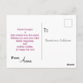 Neue Mutter Postkarte (Rückseite)