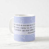 Neue Mütter Psalm 139:13–14 Kaffeetasse (Vorderseite Links)