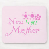 Neue Mütter Rosa Blume T - Shirt und Geschenke Mousepad (Vorne)