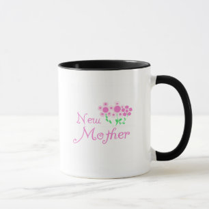 Neue Mütter Rosa Blume T - Shirt und Geschenke Tasse