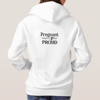 Neue Mutter stolze schwangere Typografie Geschenk  Hoodie