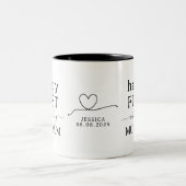 Neue Mutter Zweifarbige Tasse (Mittel)