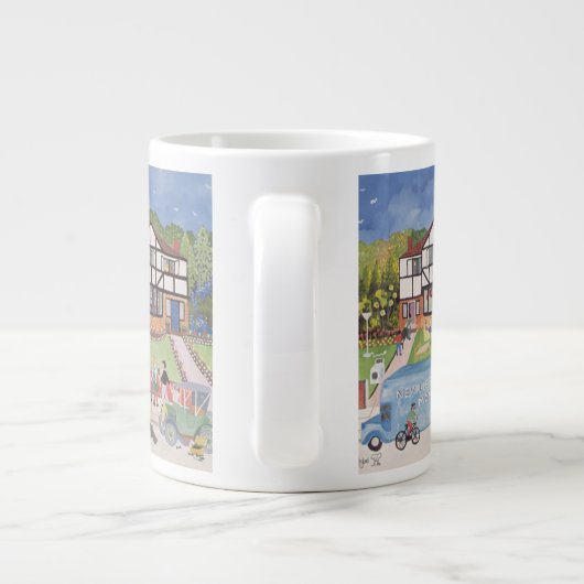 Neue Nachbarschaft Jumbo-Tasse (Rückseite)