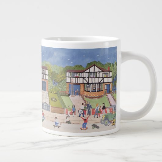 Neue Nachbarschaft Jumbo-Tasse (Rechts)