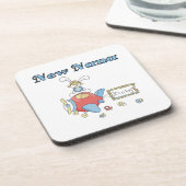 Neue Nana von Boy Airplane Geschenke Getränkeuntersetzer (Linke Seite)