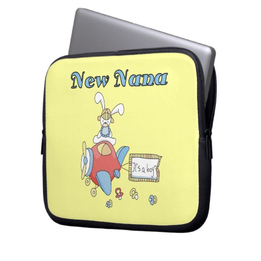 Neue Nana von Boy Airplane Geschenke Laptopschutzhülle (Vorderseite Links)