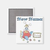 Neue Nana von Boy-Airplane-Hemden und Geschenken Magnet (Vorderseite/Rückseite)