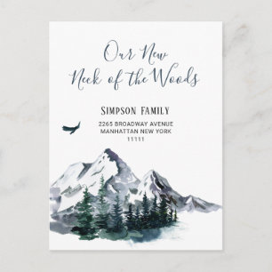 Neue Neck of the Woods  Umzug  Ankündigungspostkarte