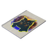 Neue Neon Cat T - Shirt Gel Mouse Pad Tapestry Notizblock (Linke Seite)