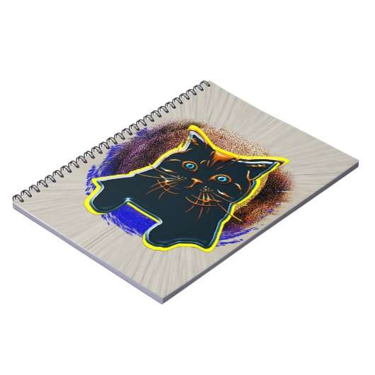Neue Neon Cat T - Shirt Gel Mouse Pad Tapestry Notizblock (Linke Seite)