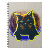 Neue Neon Cat T - Shirt Gel Mouse Pad Tapestry Notizblock (Vorderseite)