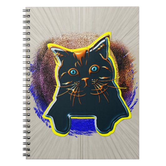 Neue Neon Cat T - Shirt Gel Mouse Pad Tapestry Notizblock (Vorderseite)