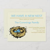 Neue Nest-Bewegung Ankündigung Postkarte (Vorne/Hinten)