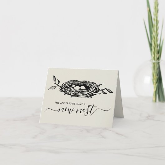 Neue Nest-Zuhause-bewegte Änderung des Fotos der A Ankündigung (Vorderseite)