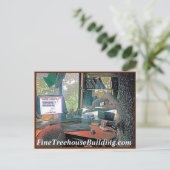 Neue neue grüne Baumstruktur Postkarte (Stehend Vorderseite)