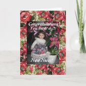 neue Nichte Karte (Vorderseite)