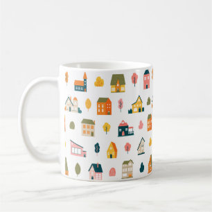 Neue Niedliche Wohnhäuser Kaffeetasse