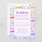 NEUE NOMAD ADDRESS Camper Trailer Vanlife RV Postkarte (Vorne/Hinten)