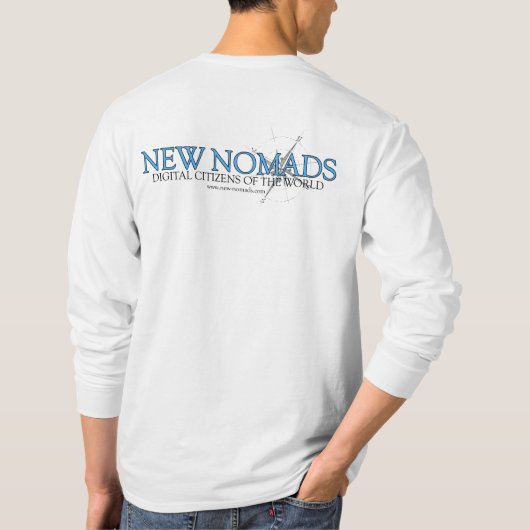 Neue Nomaden - Digital-Bürger der Welt T-Shirt (Rückseite)