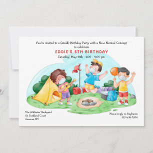 Neue normale Outdoor-Geburtsparty Einladung