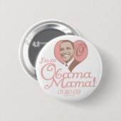 Neue Obama-Mutter 2009 Gang Button (Vorne & Hinten)