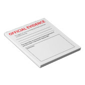 Neue Offizielle Beweise Funny Notepad 2 Notizblock (angewinkelt)