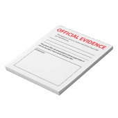 Neue Offizielle Beweise Funny Notepad 2 Notizblock (Rotiert)