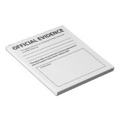 Neue Offizielle Beweise Funny Notepad Notizblock (angewinkelt)