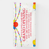 Neue Öffnung der großen Opening-Balloons Banner (Vertikal)