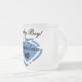 Neue Oma Baby Boy Tshirts und Geschenke Mattglastasse (VorderseiteRechts)
