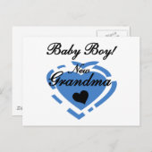 Neue Oma Baby Boy Tshirts und Geschenke Postkarte (Vorne/Hinten)