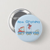 Neue Oma der Boy-Train Tshirts und Geschenke Button (Vorne & Hinten)