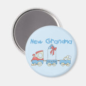 Neue Oma der Boy-Train Tshirts und Geschenke Magnet (Vorderseite/Rückseite)