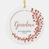 Neue Oma etablierte Personalisierten Feldzug Keramik Ornament (Vorne)