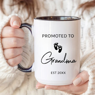 Neue Oma Grandpa Baby Schwangerschaft Ankündigung Tasse