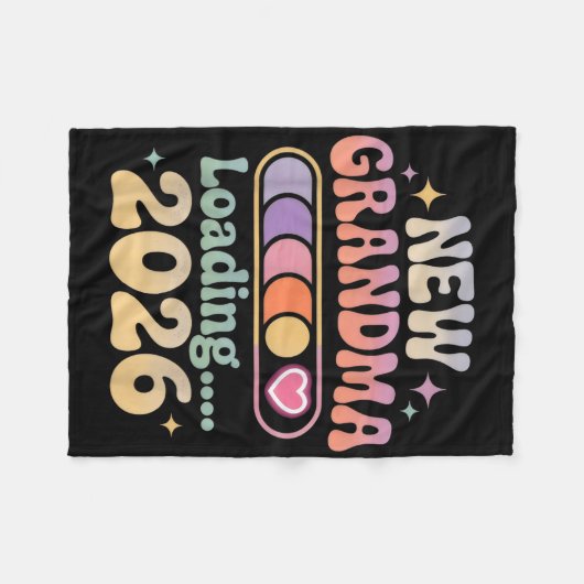 Neue Oma Loading 2026 Future Großmutter Fleecedecke (Vorderseite (Horizontal))