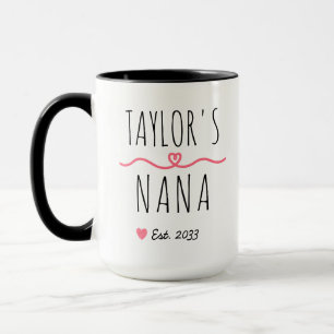 Neue Oma mit individuellem Namen, Titel & geschätz Tasse