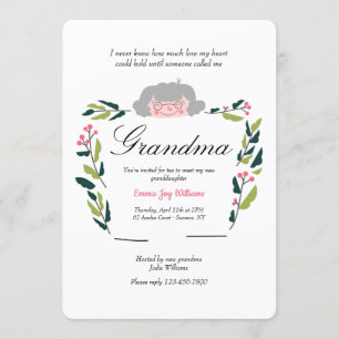 Neue Oma Sip and See Einladung