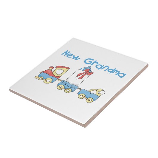 Neue Oma-Train-Geschenke Fliese (Seite)